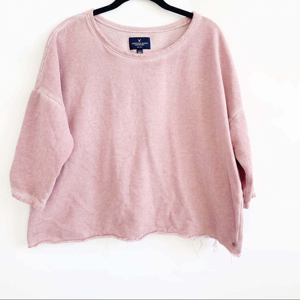 American Eagle Outfitters Sweatshirts Large Pink